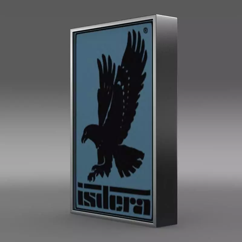 Isdera Logo 3D model_0