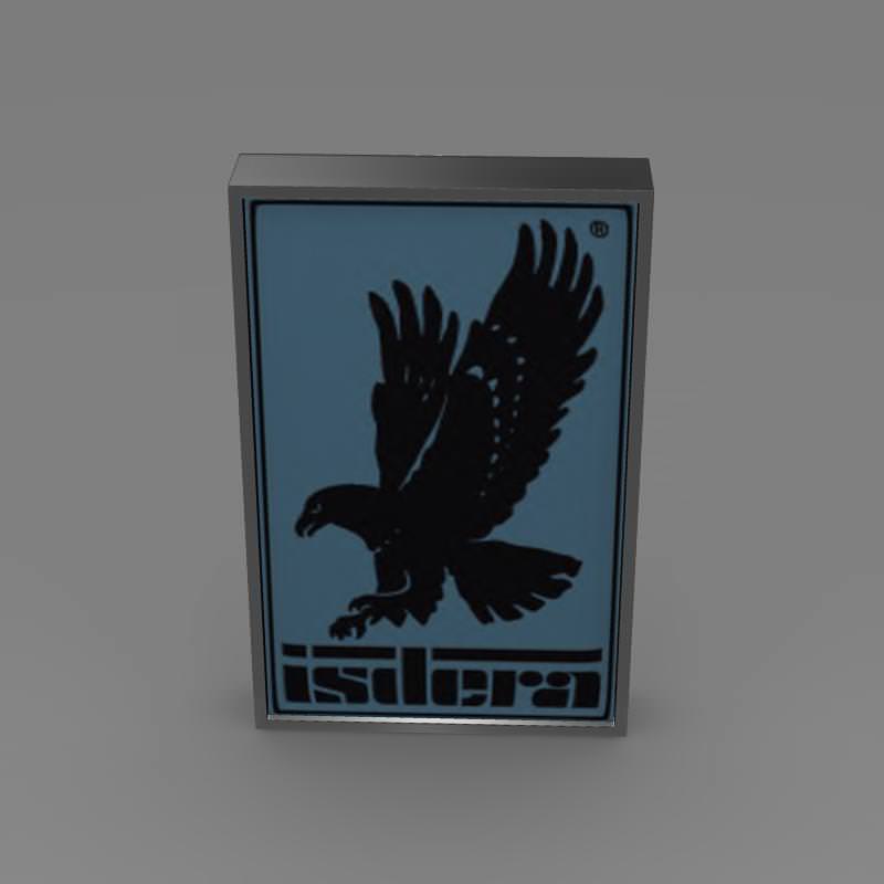 Isdera Logo 3D model_2