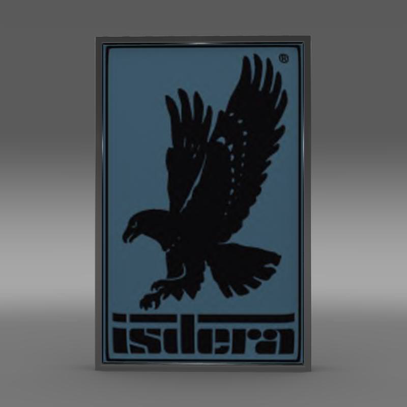 Isdera Logo 3D model_5