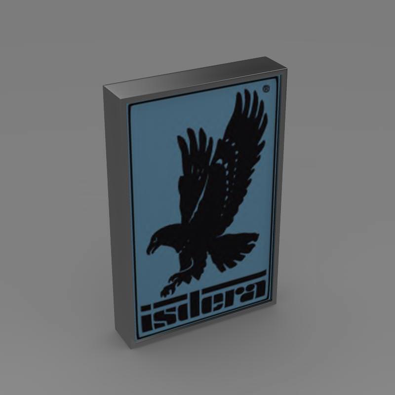 Isdera Logo 3D model_1