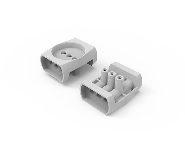 3-Way Adaptor Plastic Injection Mold - RFM 3D model