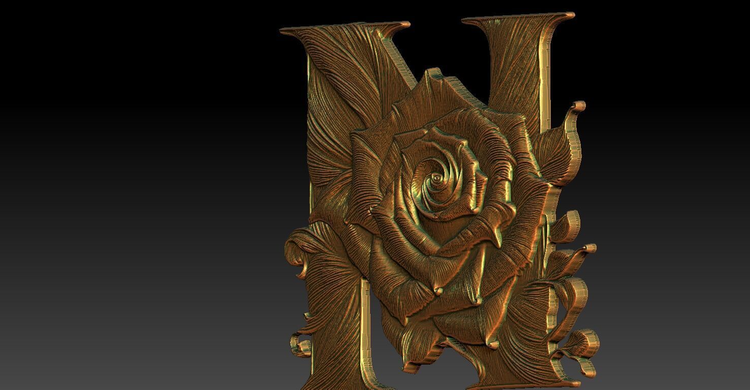 5 N CNC Relief Model 3D print model_3