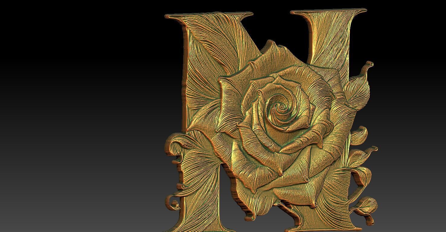 5 N CNC Relief Model 3D print model_2