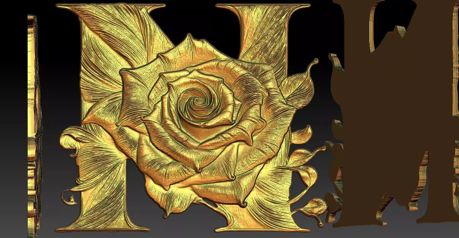 5 N CNC Relief Model 3D print model_0