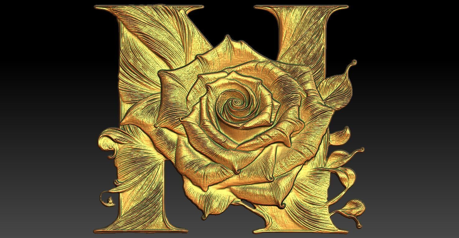 5 N CNC Relief Model 3D print model_1