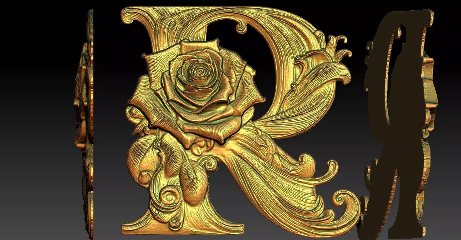 6 R CNC Relief Model 3D print model_0