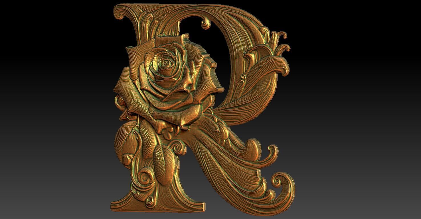 6 R CNC Relief Model 3D print model_3