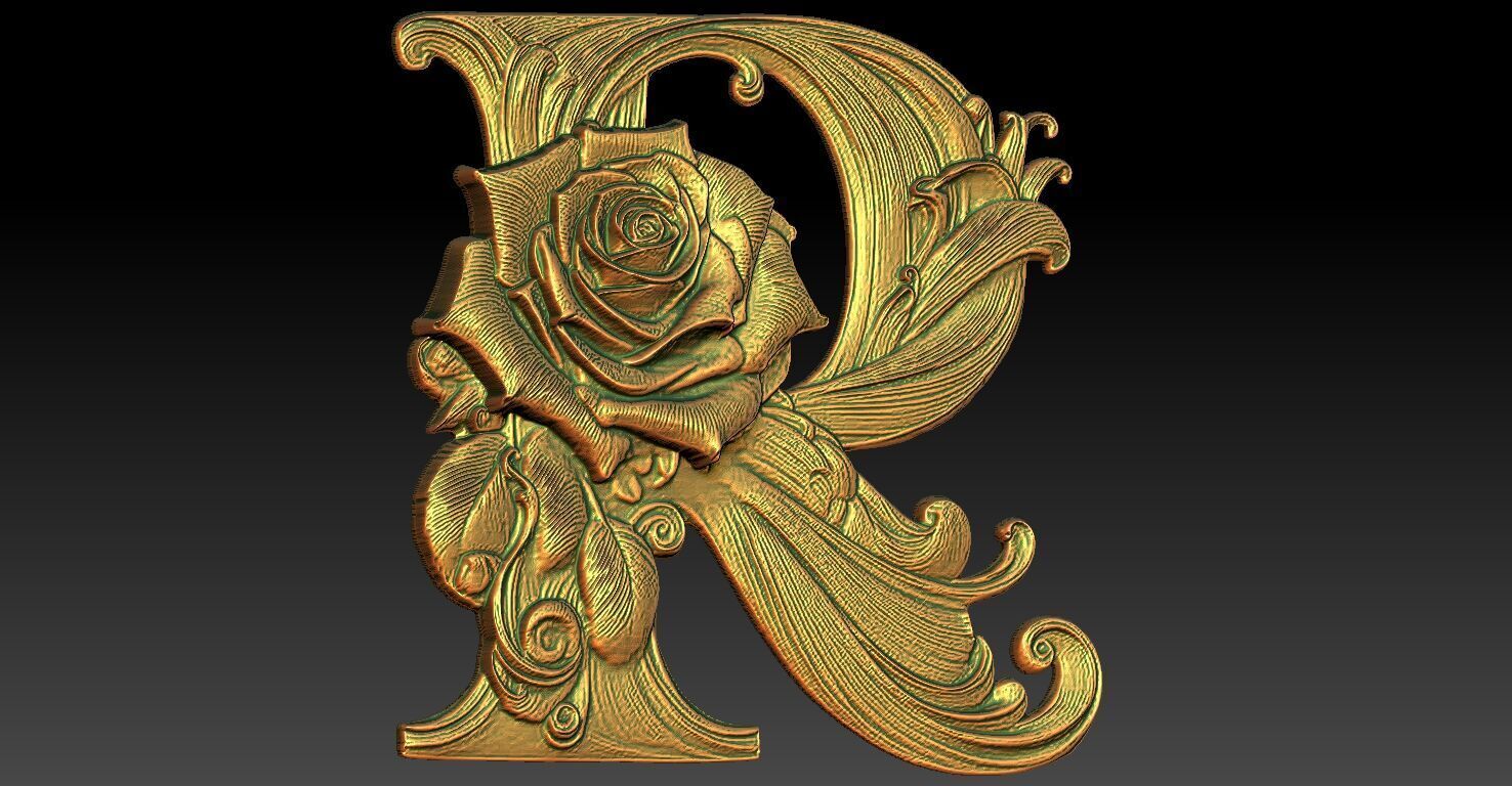 6 R CNC Relief Model 3D print model_2