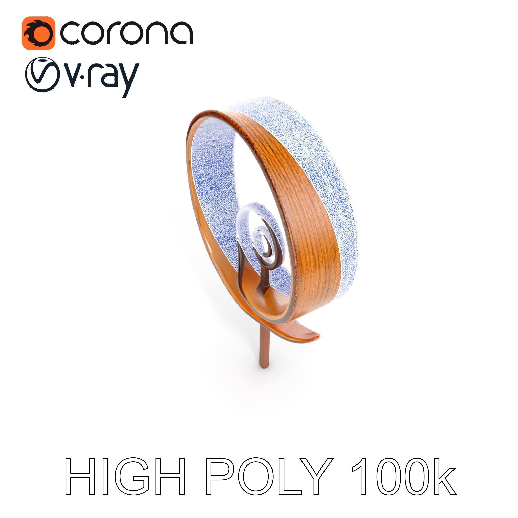 Spiral Sculpture Model Pack for Artistic Interiors Low-poly 3D model_12