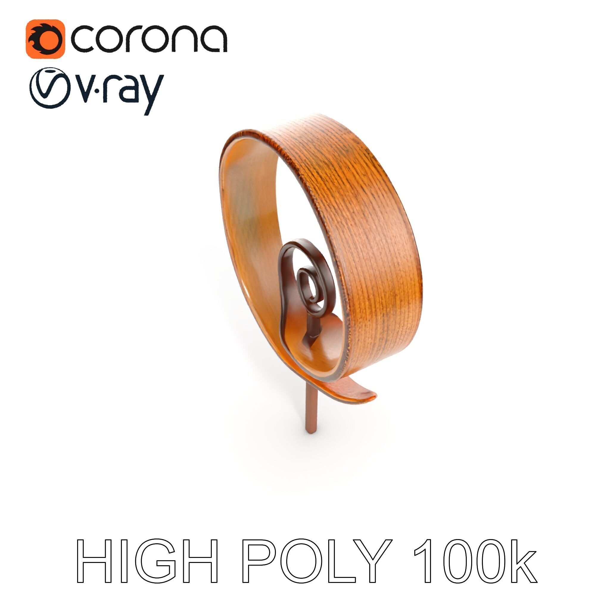 Spiral Sculpture Model Pack for Artistic Interiors Low-poly 3D model_29