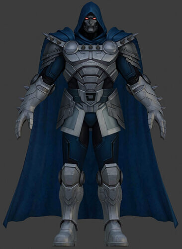 Dr Doom Low-poly 3D model