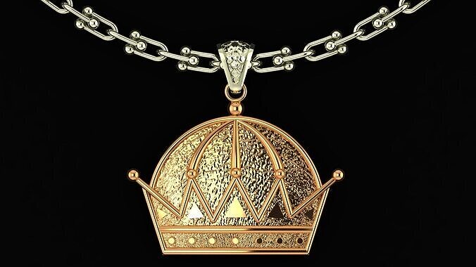 Majestys Crown Pendant 5gm 3D print model