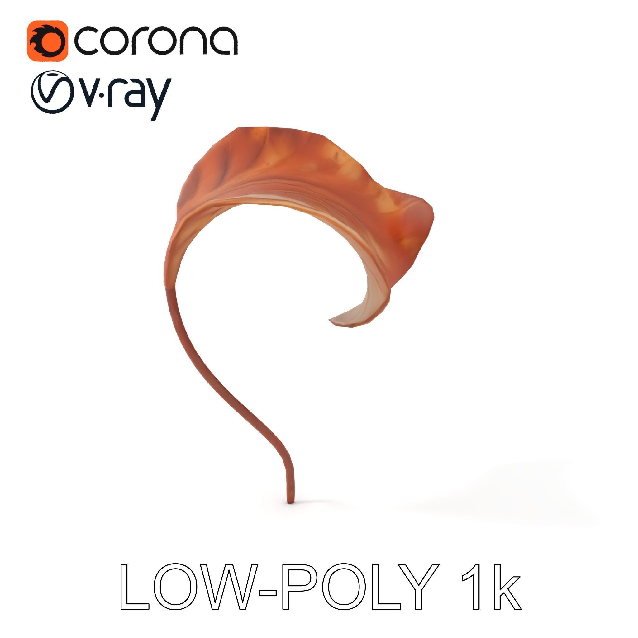 Elegant Dried Leaf Model Pack for Botanical Scenes Low-poly 3D model_10