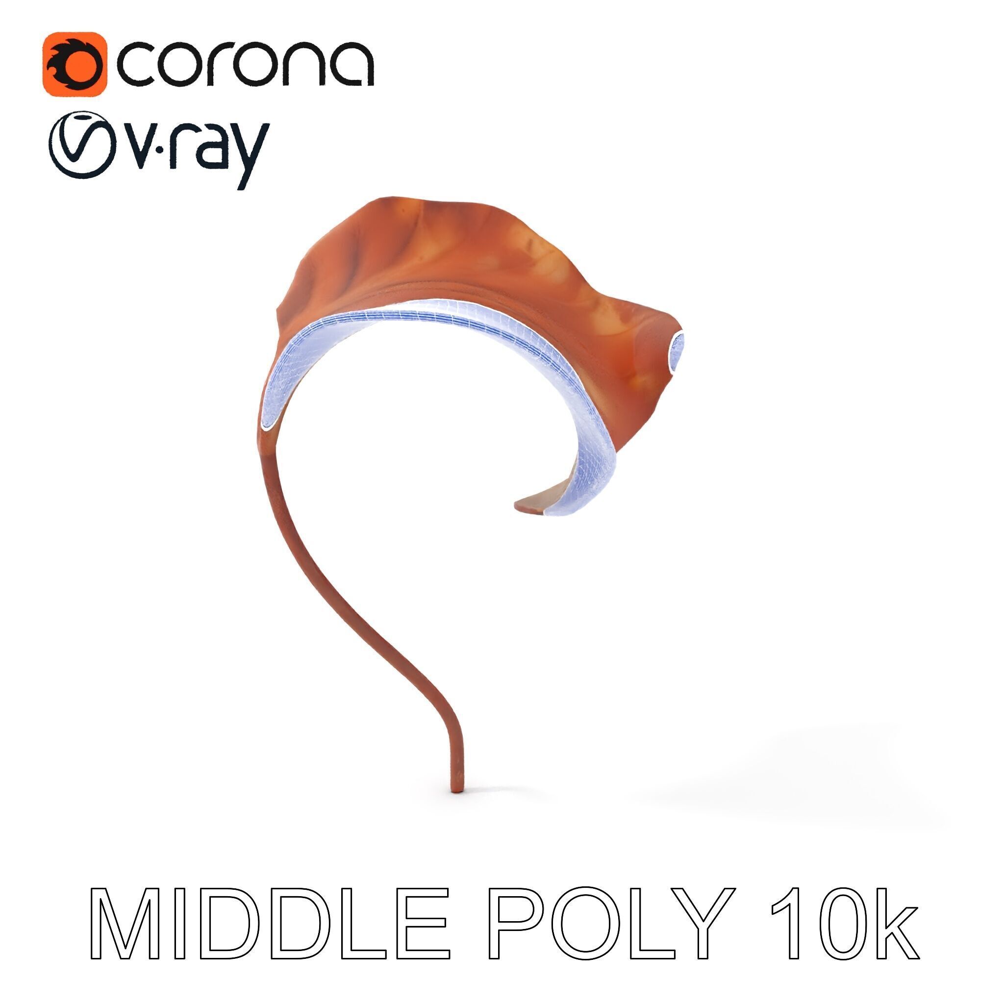 Elegant Dried Leaf Model Pack for Botanical Scenes Low-poly 3D model_28