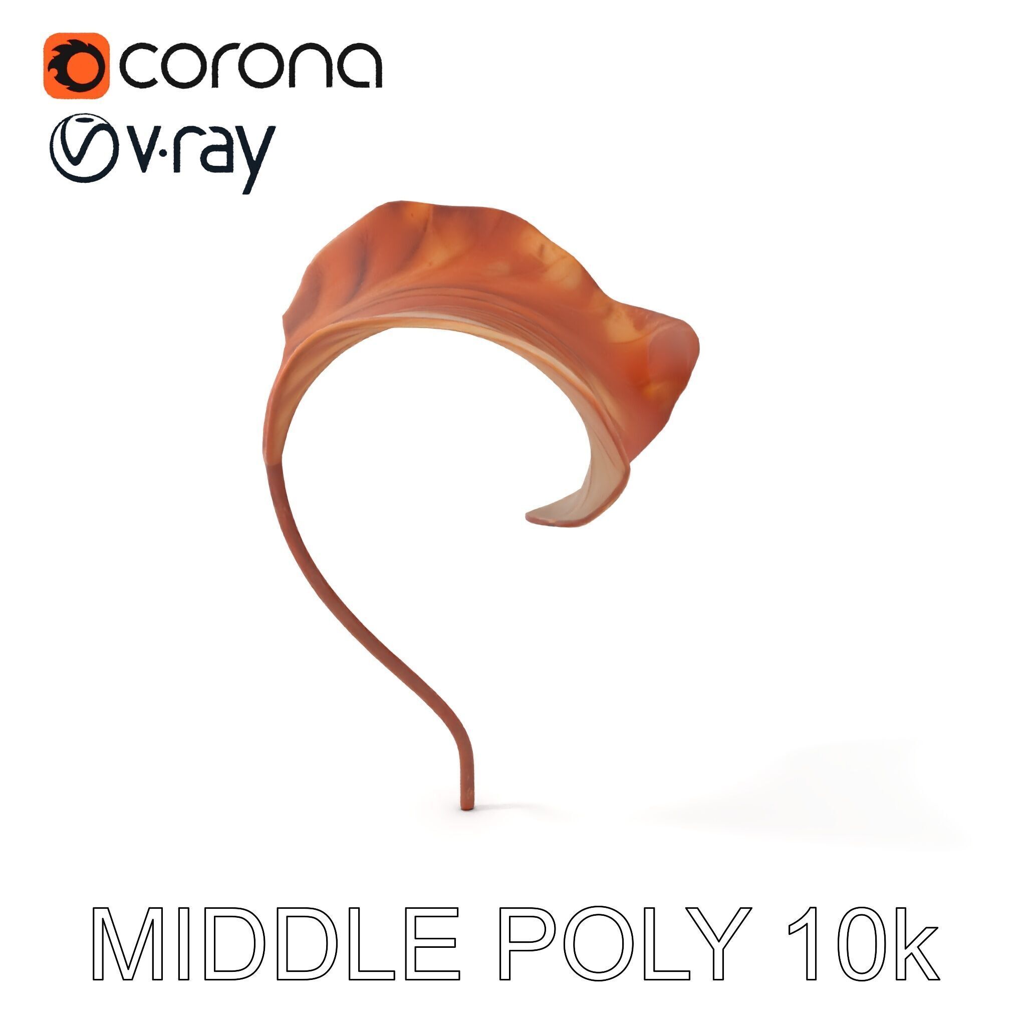 Elegant Dried Leaf Model Pack for Botanical Scenes Low-poly 3D model_11