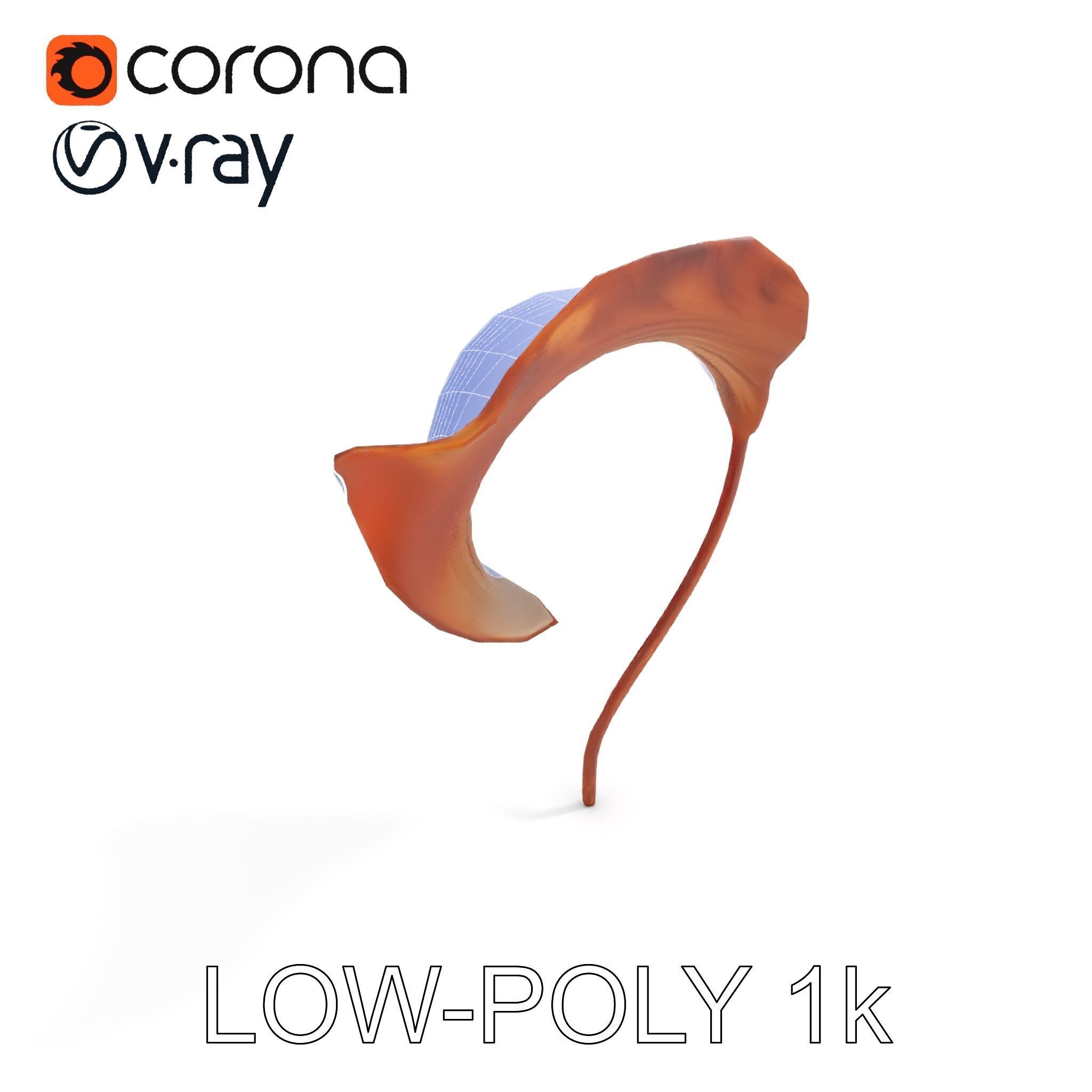 Elegant Dried Leaf Model Pack for Botanical Scenes Low-poly 3D model_26