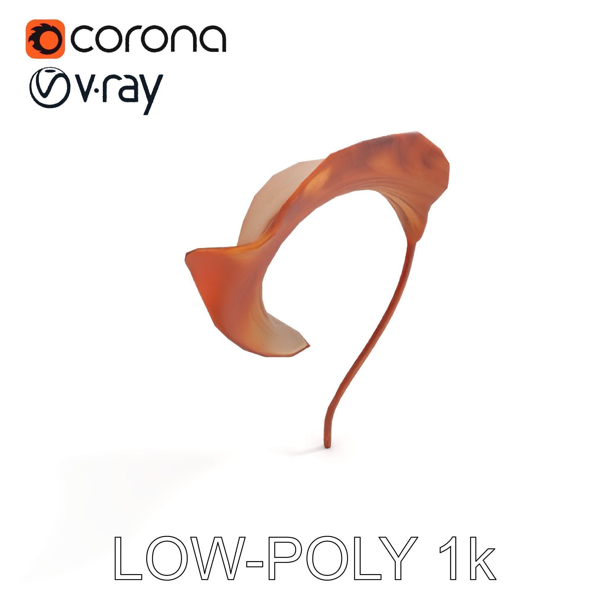 Elegant Dried Leaf Model Pack for Botanical Scenes Low-poly 3D model_8