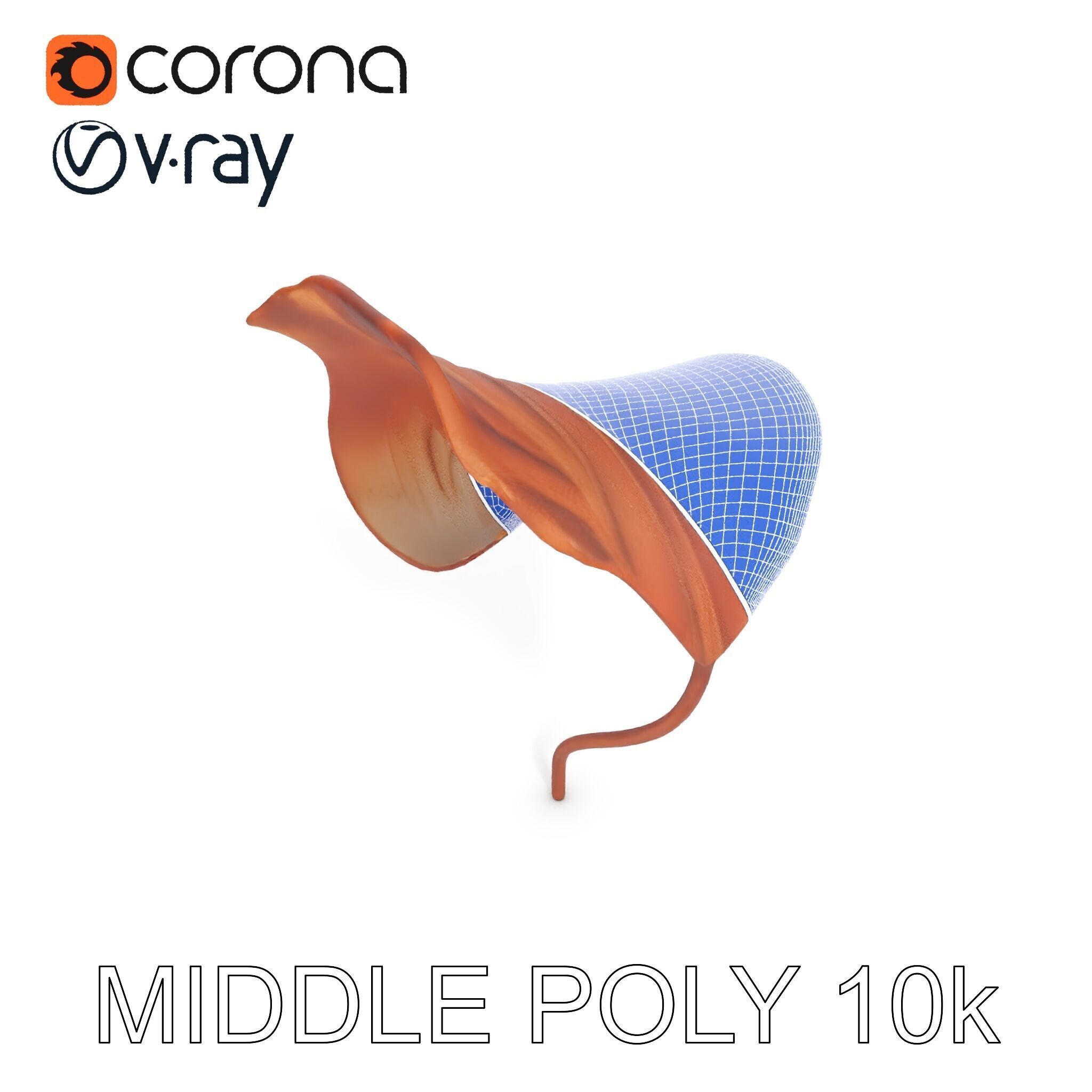 Elegant Dried Leaf Model Pack for Botanical Scenes Low-poly 3D model_17