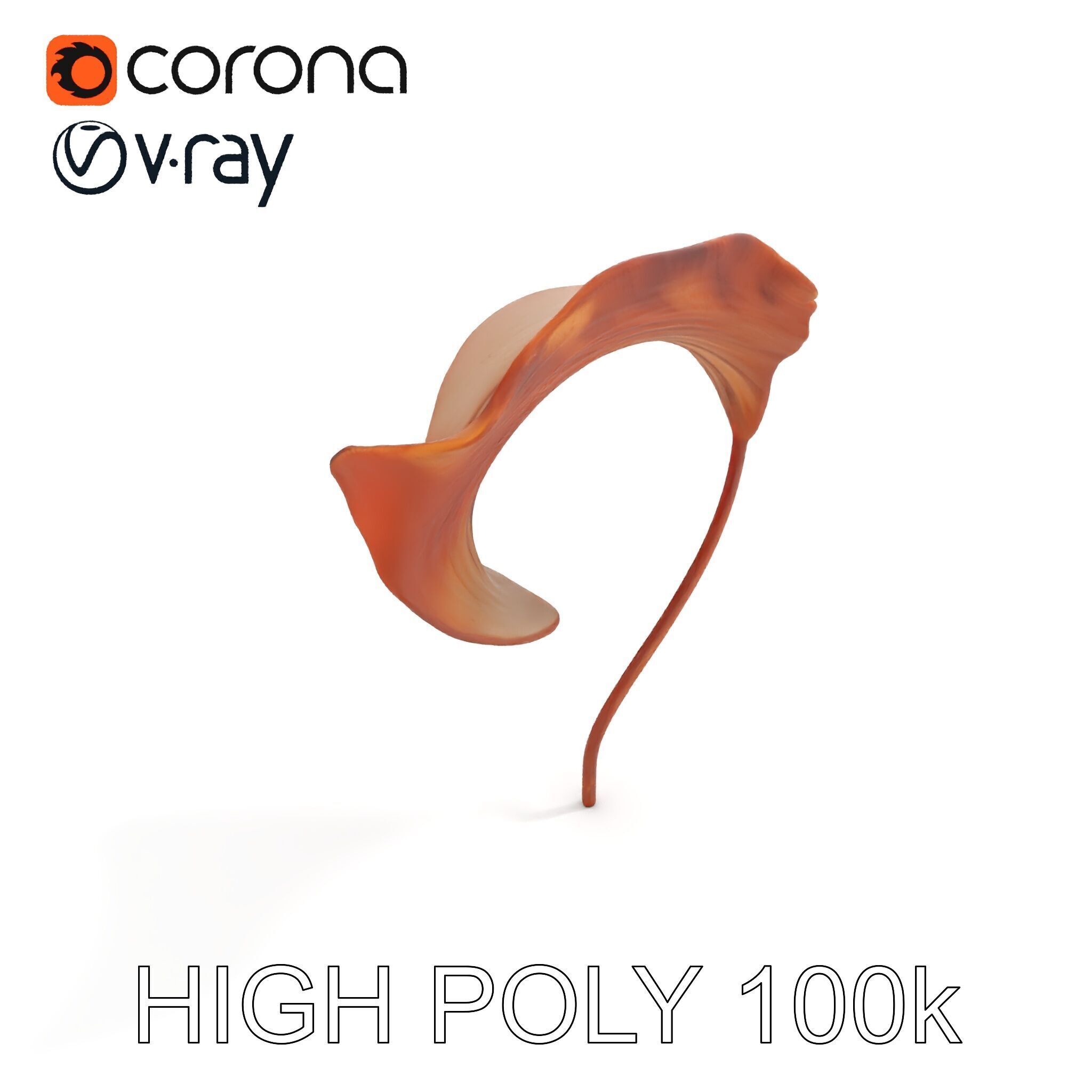 Elegant Dried Leaf Model Pack for Botanical Scenes Low-poly 3D model_13