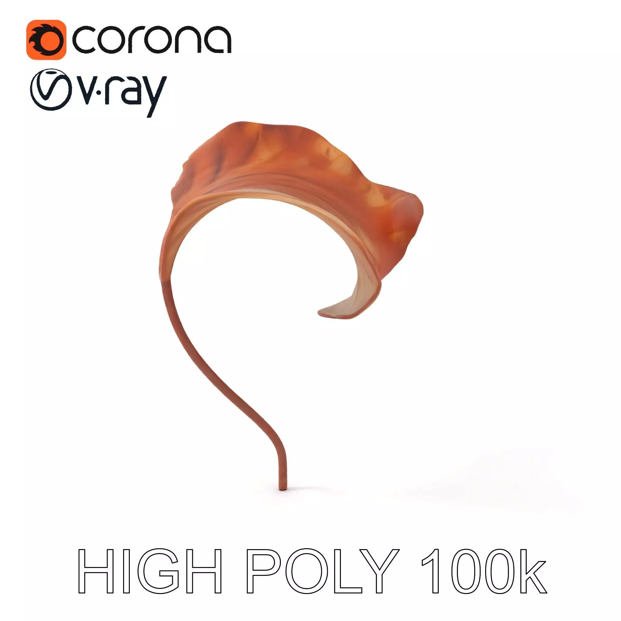 Elegant Dried Leaf Model Pack for Botanical Scenes Low-poly 3D model_0