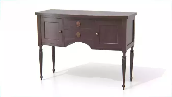 Antique Wooden Console Table 02