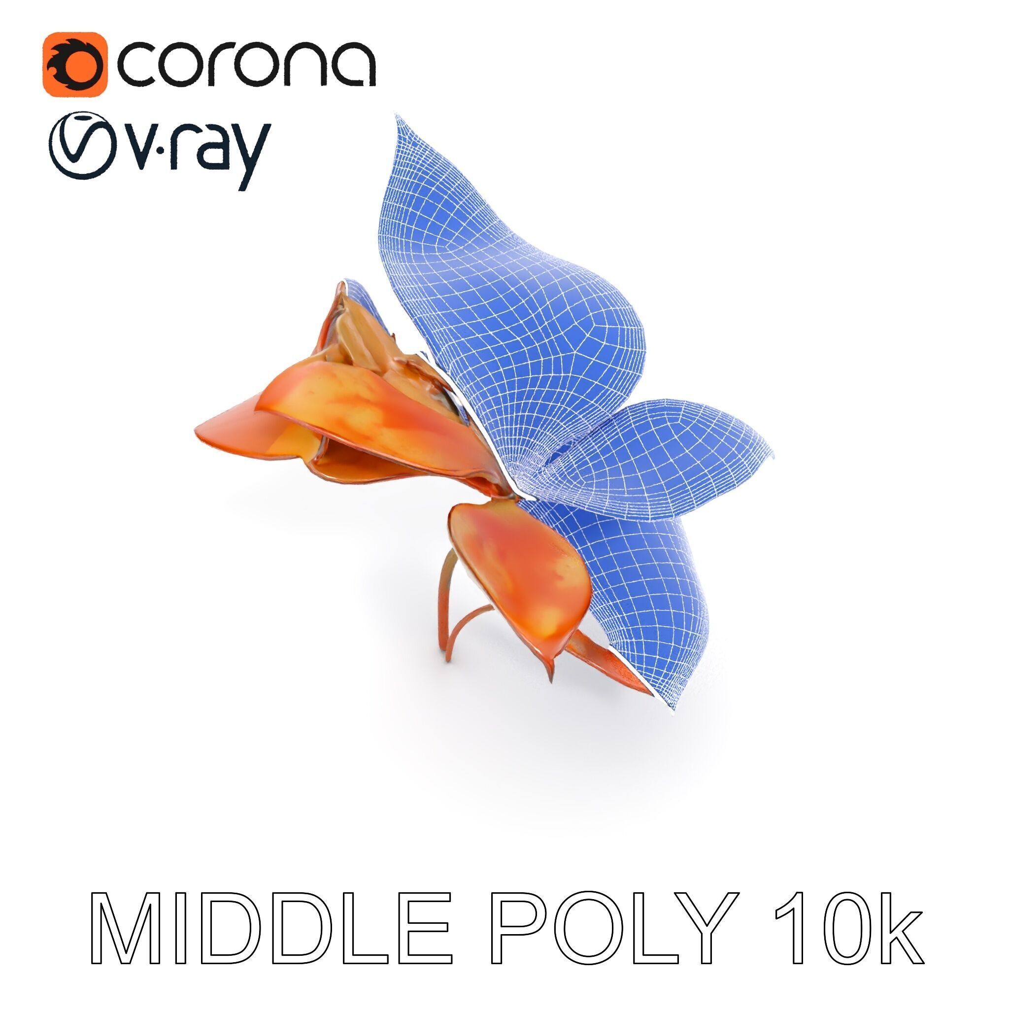 Rustic Floral Art Model Pack Low-poly 3D model_14