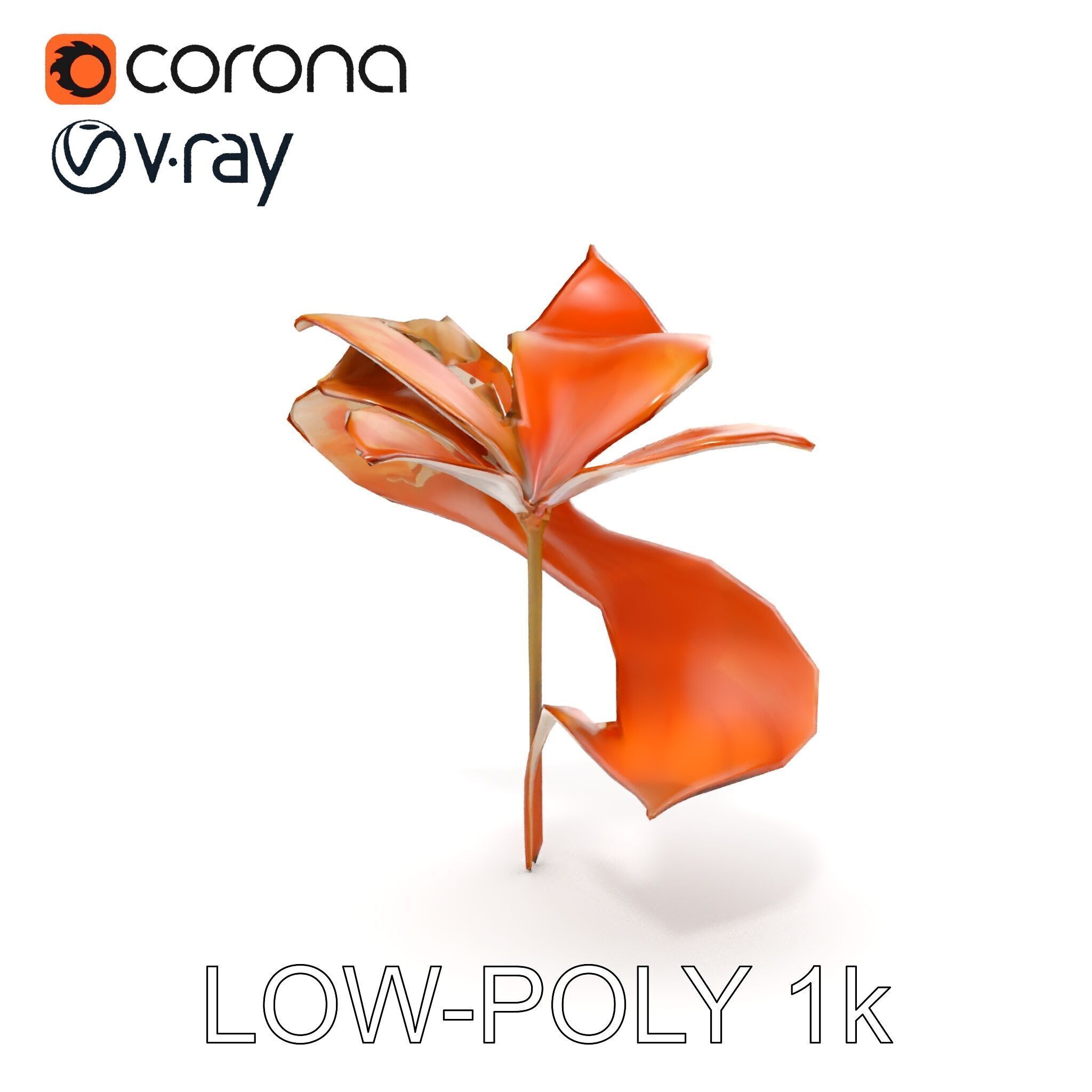 Rustic Floral Art Model Pack Low-poly 3D model_15