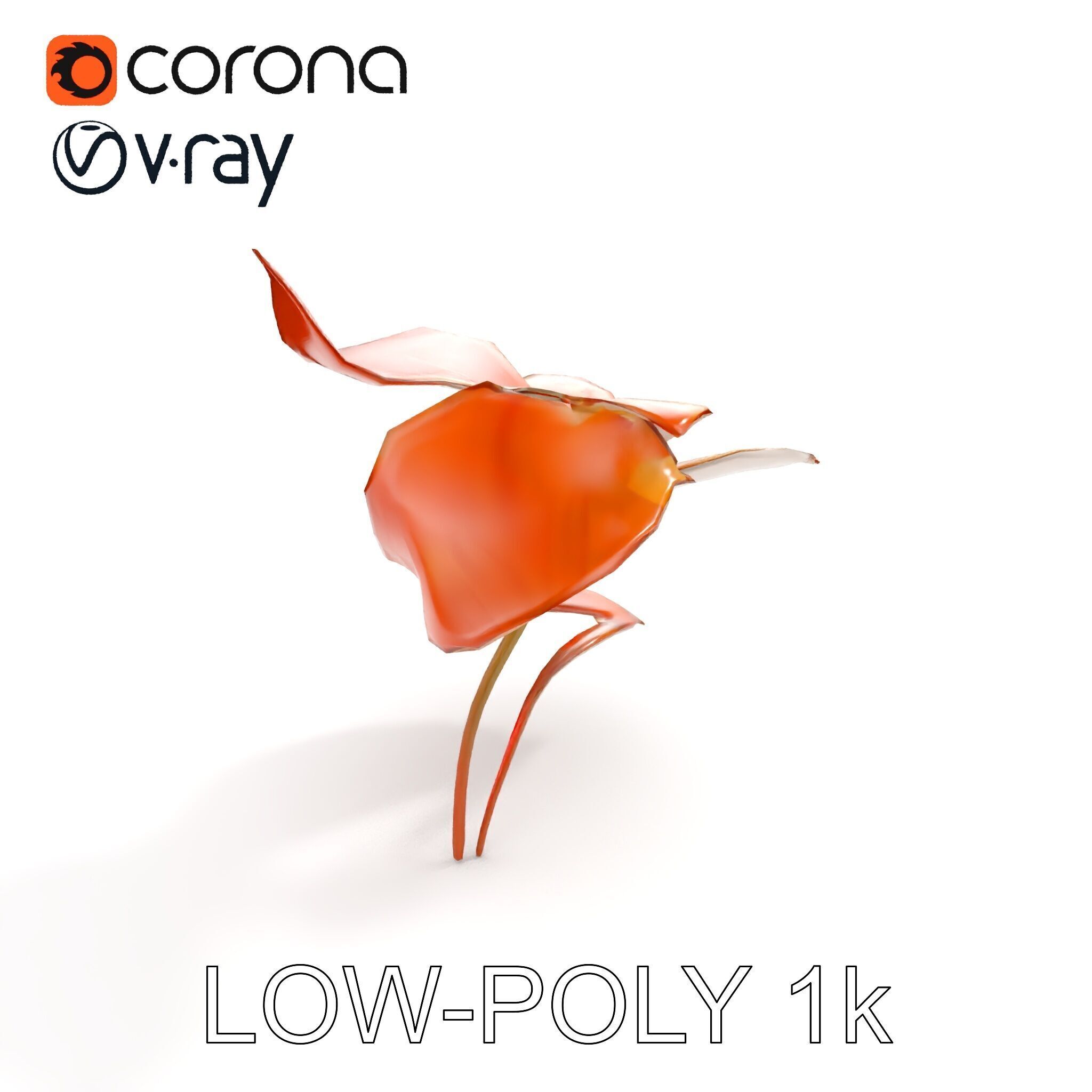 Rustic Floral Art Model Pack Low-poly 3D model_8