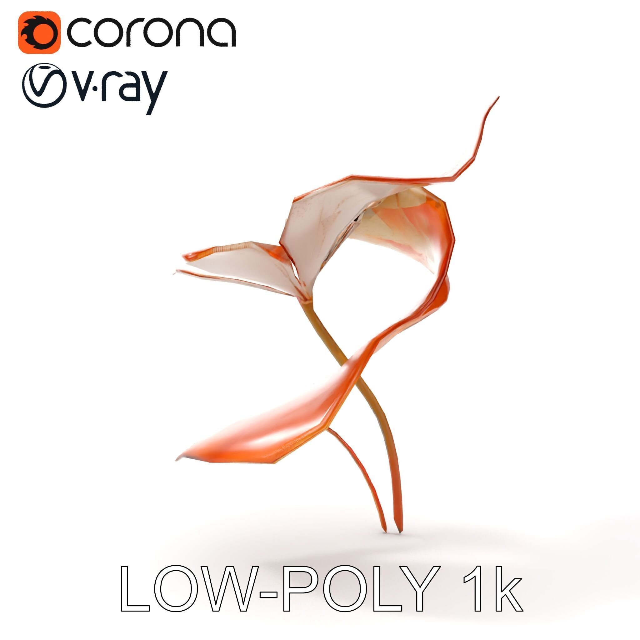 Rustic Floral Art Model Pack Low-poly 3D model_18