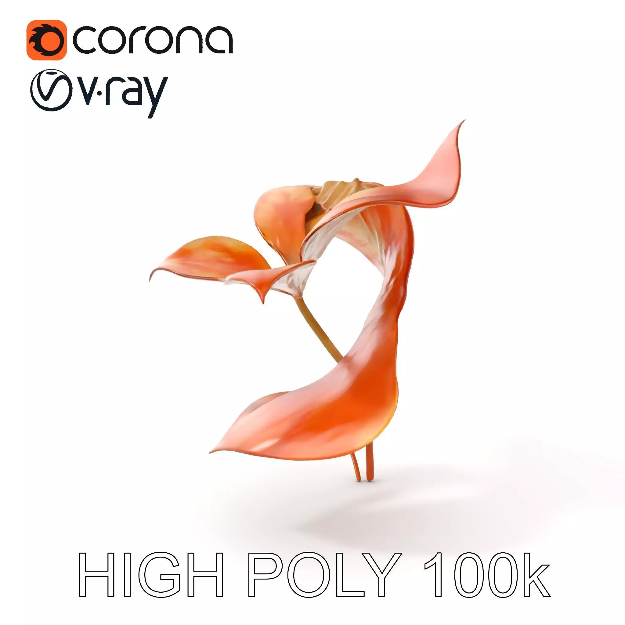 Rustic Floral Art Model Pack Low-poly 3D model_0