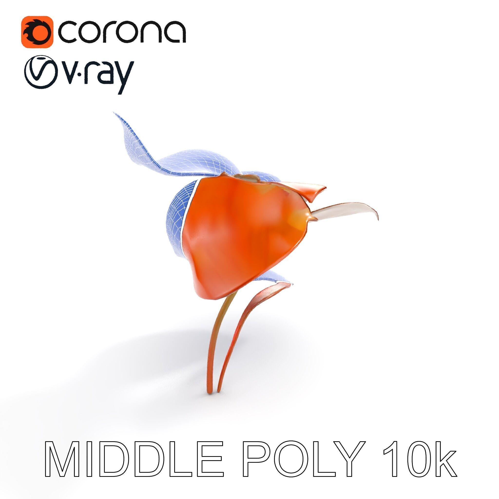 Rustic Floral Art Model Pack Low-poly 3D model_31