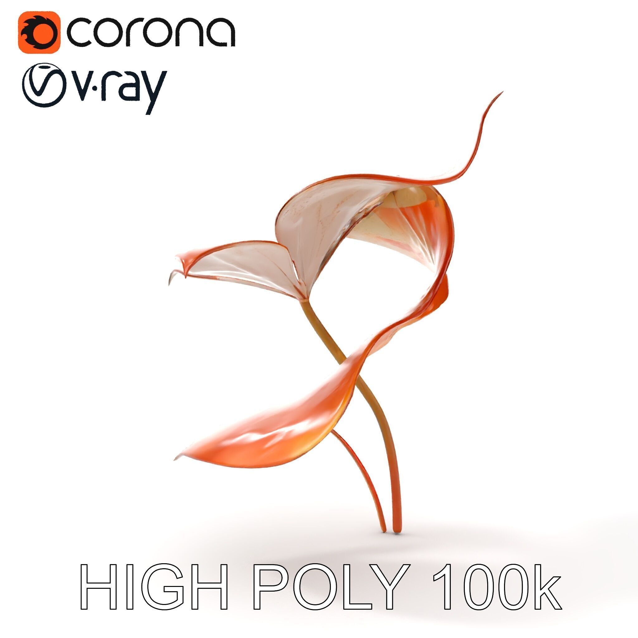 Rustic Floral Art Model Pack Low-poly 3D model_13