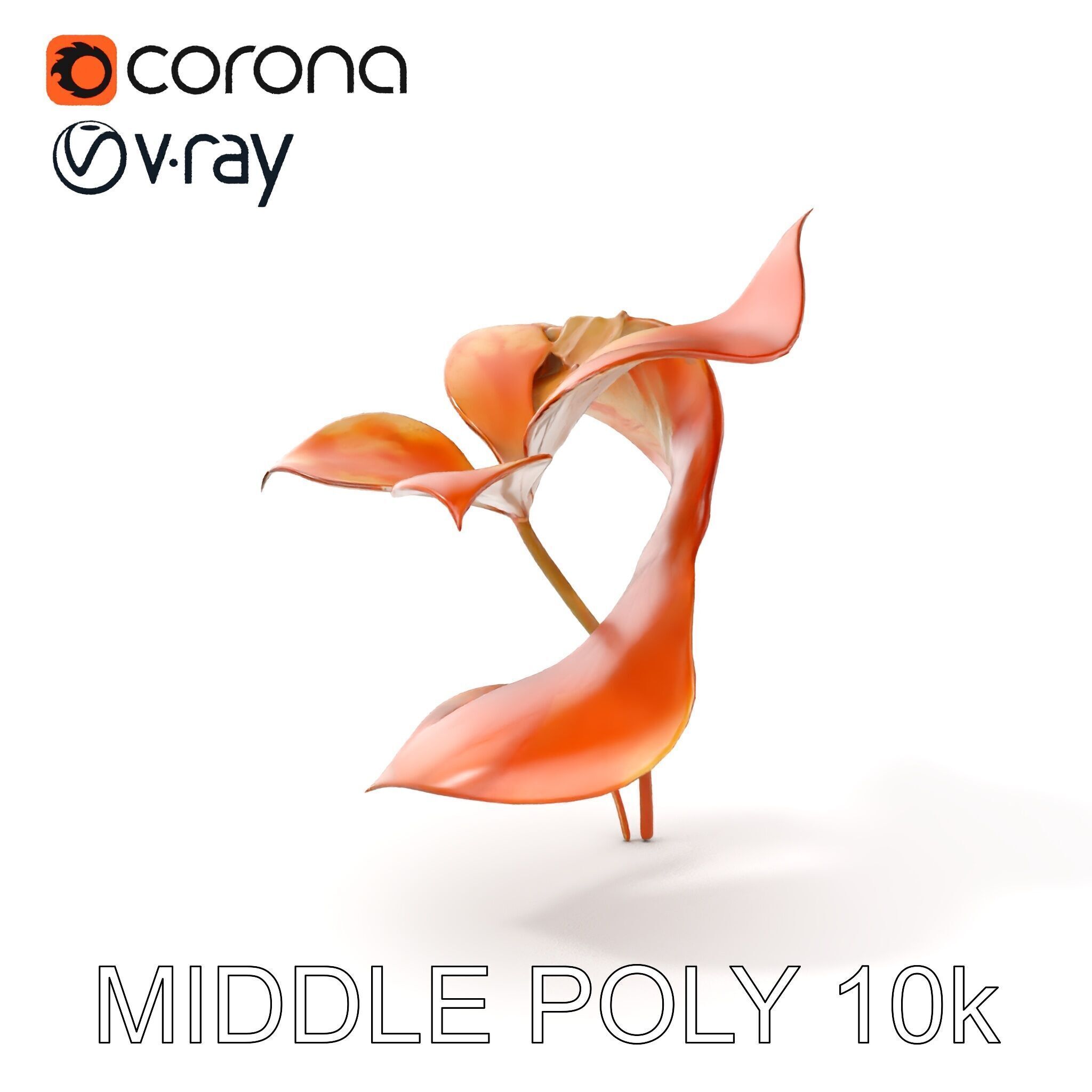 Rustic Floral Art Model Pack Low-poly 3D model_9