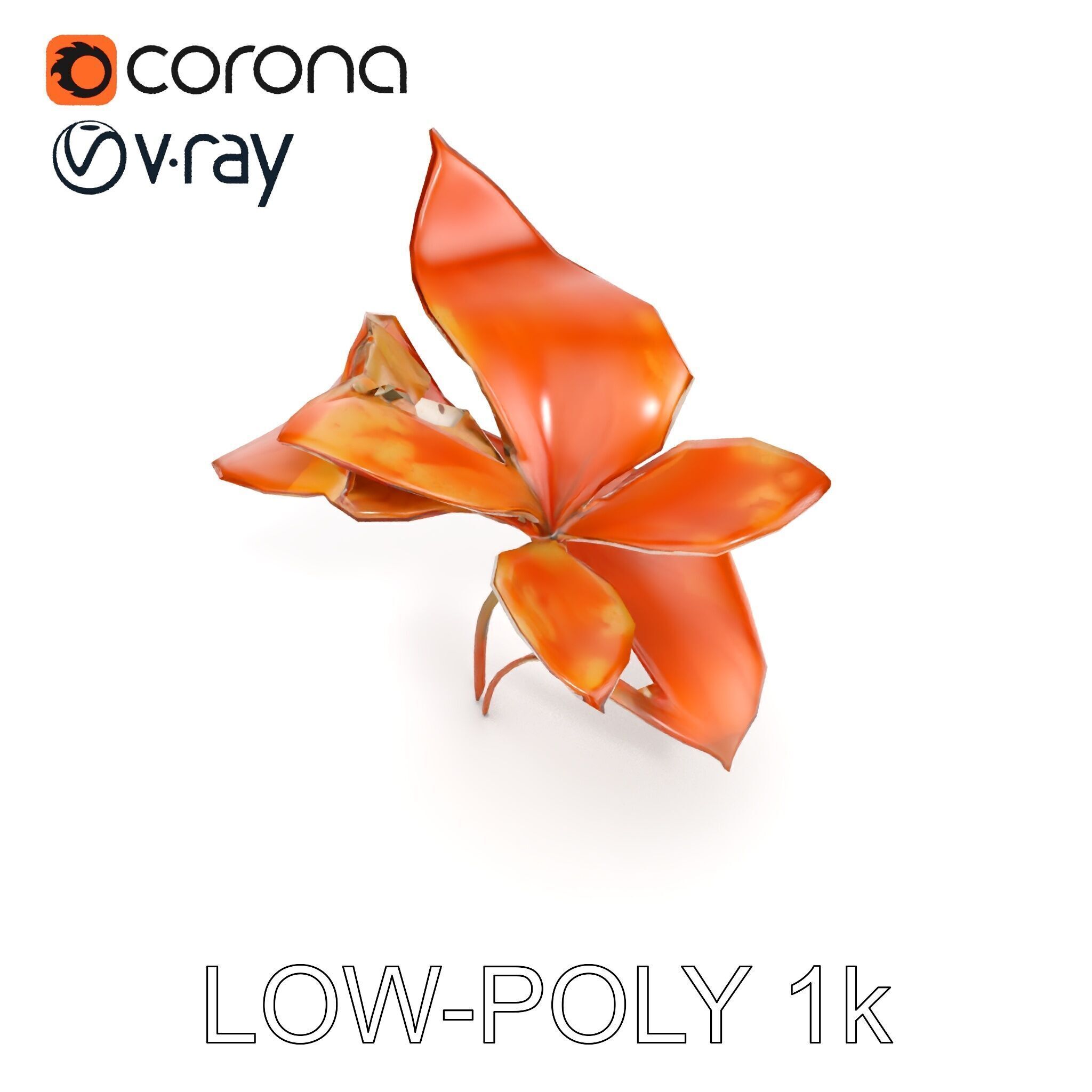 Rustic Floral Art Model Pack Low-poly 3D model_20