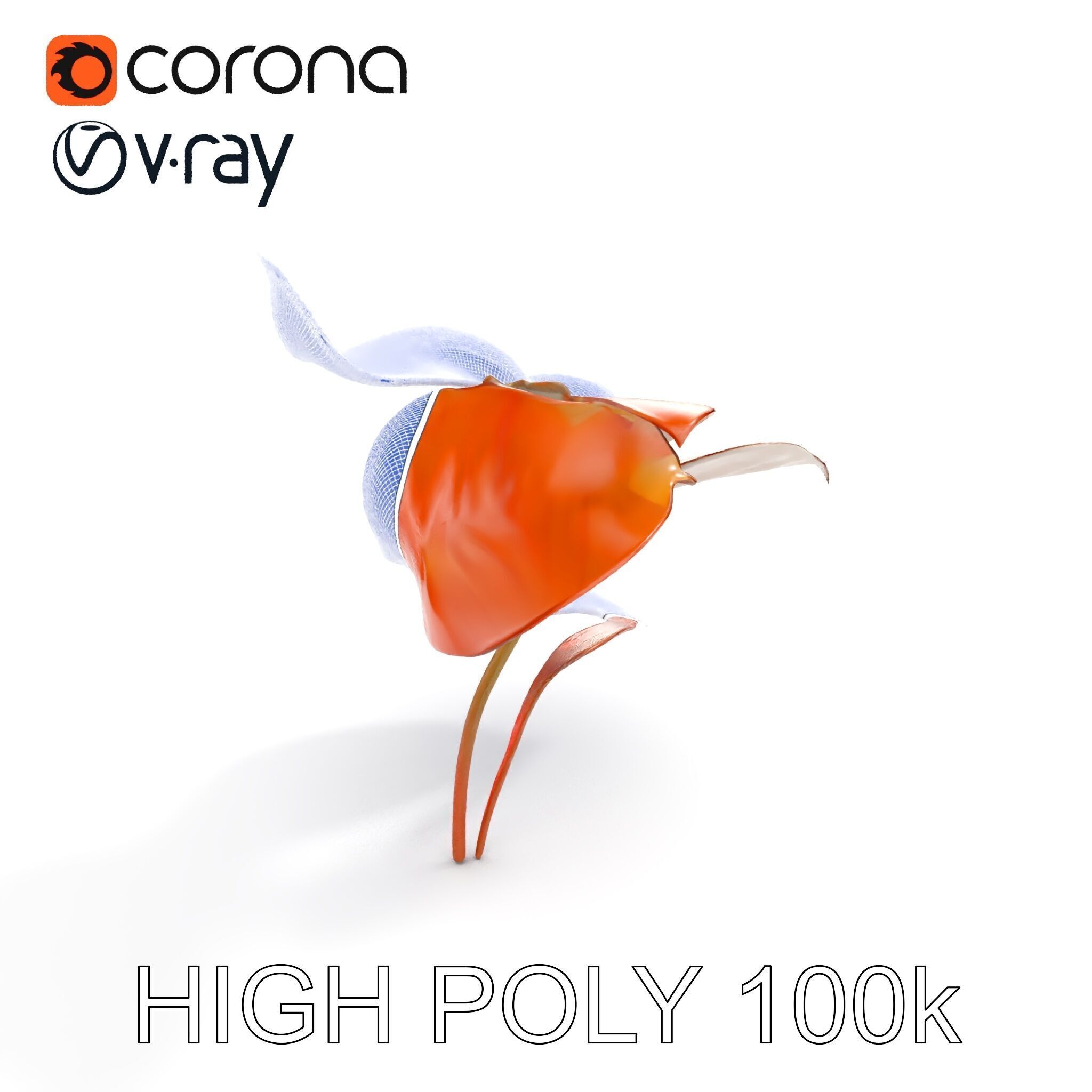 Rustic Floral Art Model Pack Low-poly 3D model_21