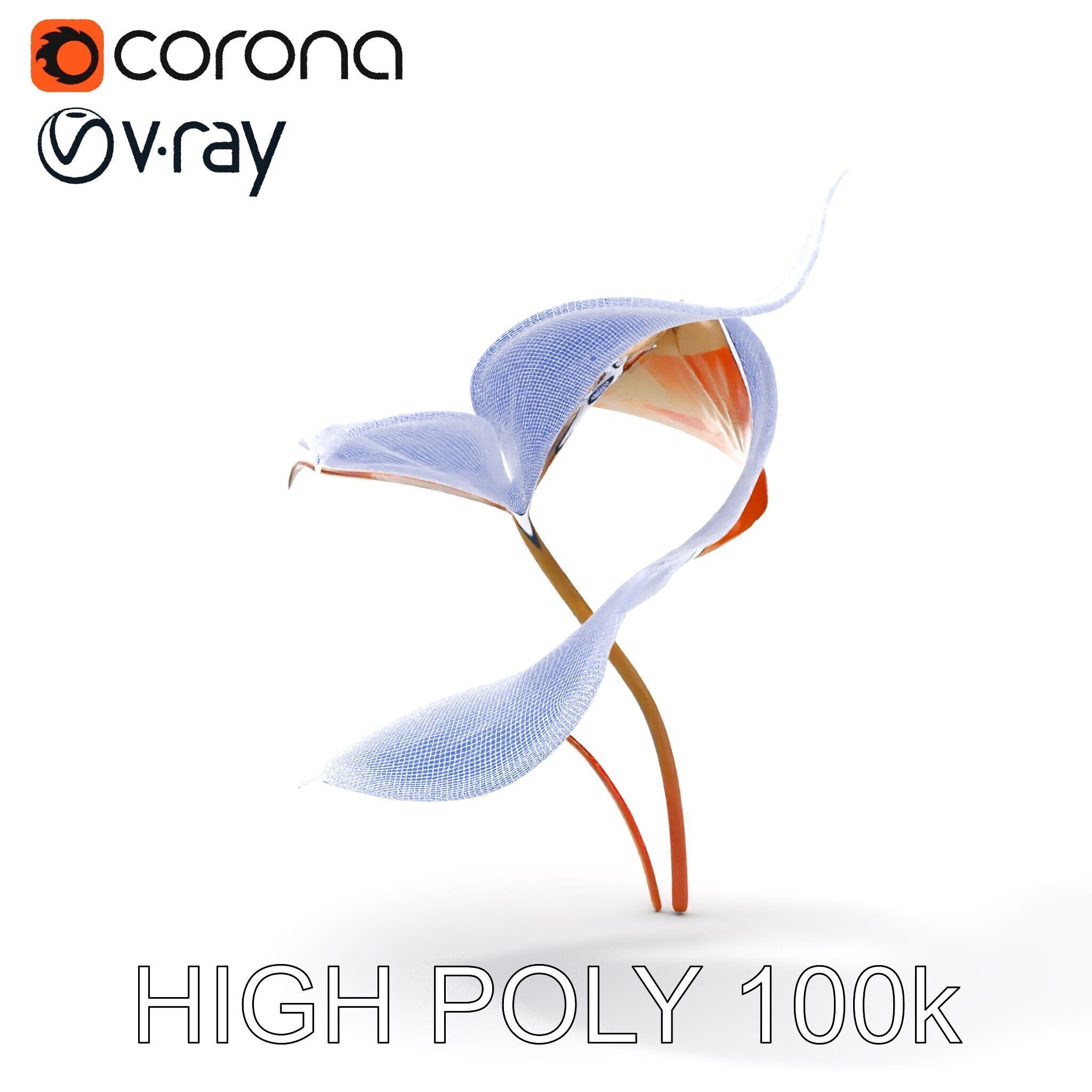 Rustic Floral Art Model Pack Low-poly 3D model_33