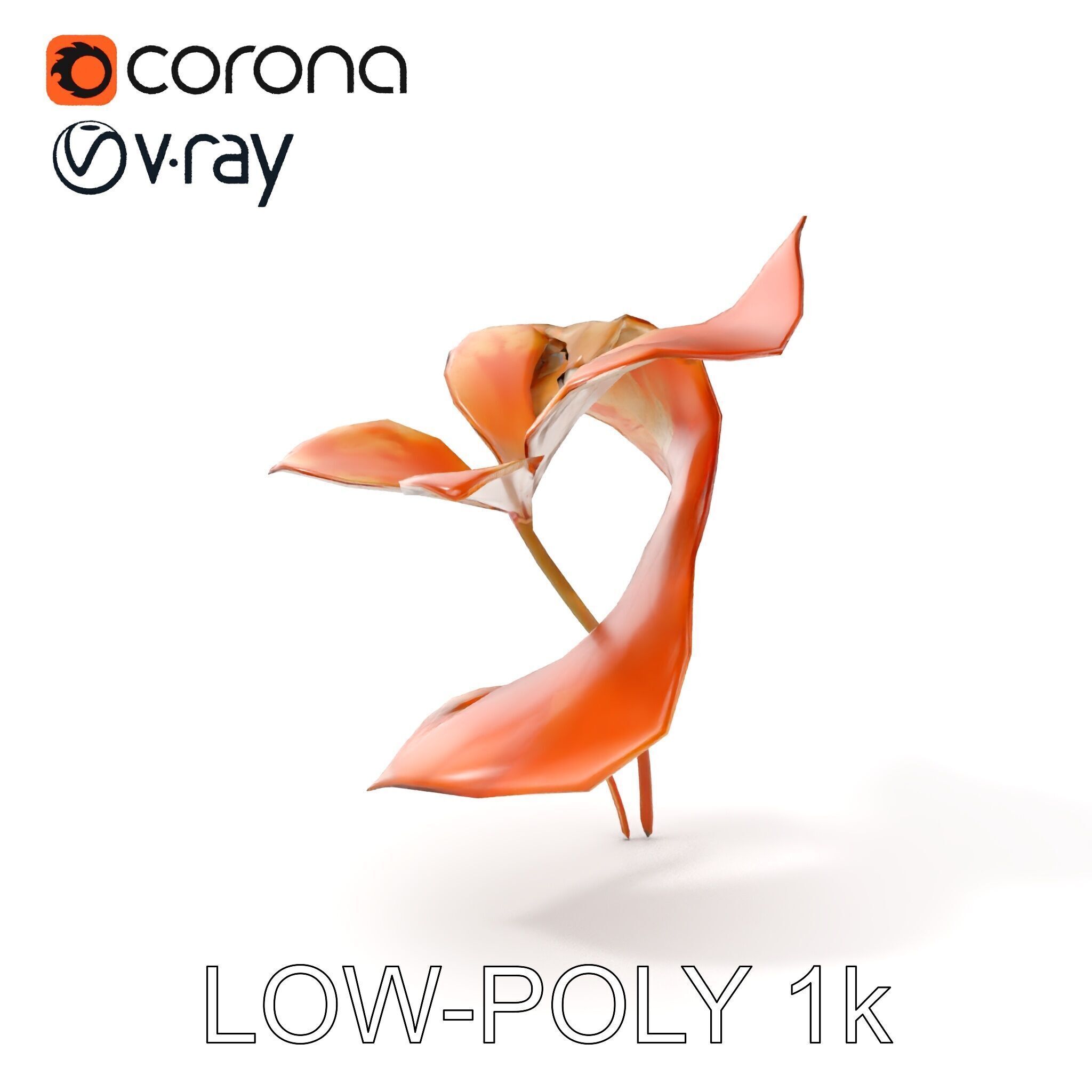 Rustic Floral Art Model Pack Low-poly 3D model_10