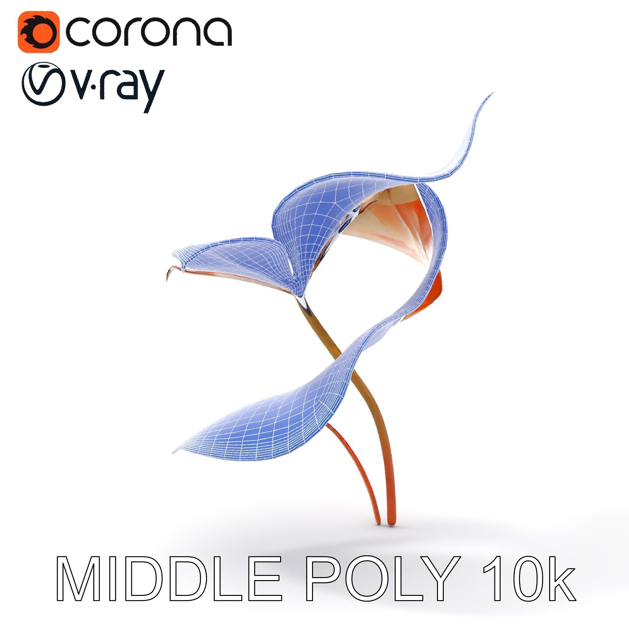 Rustic Floral Art Model Pack Low-poly 3D model_17