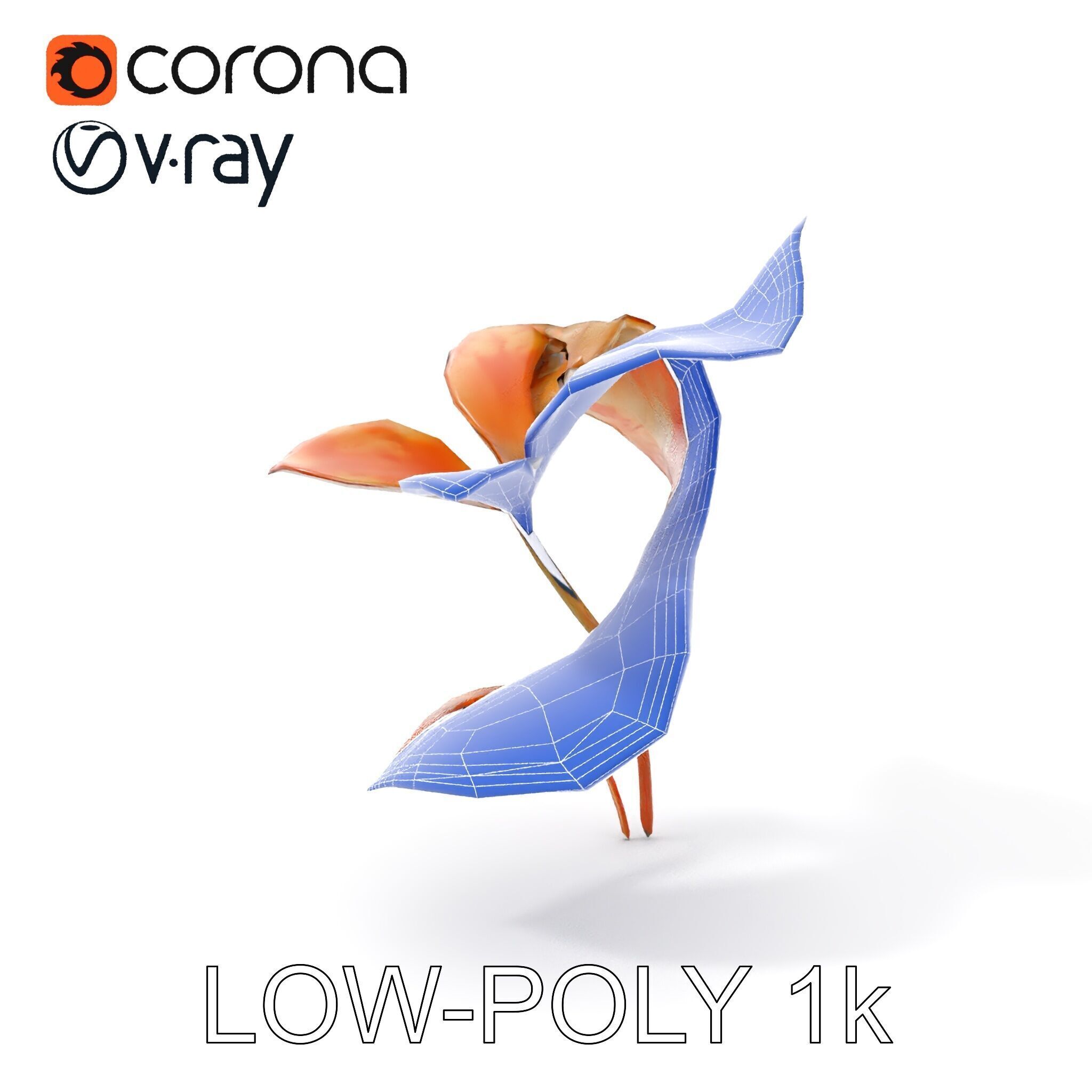 Rustic Floral Art Model Pack Low-poly 3D model_23