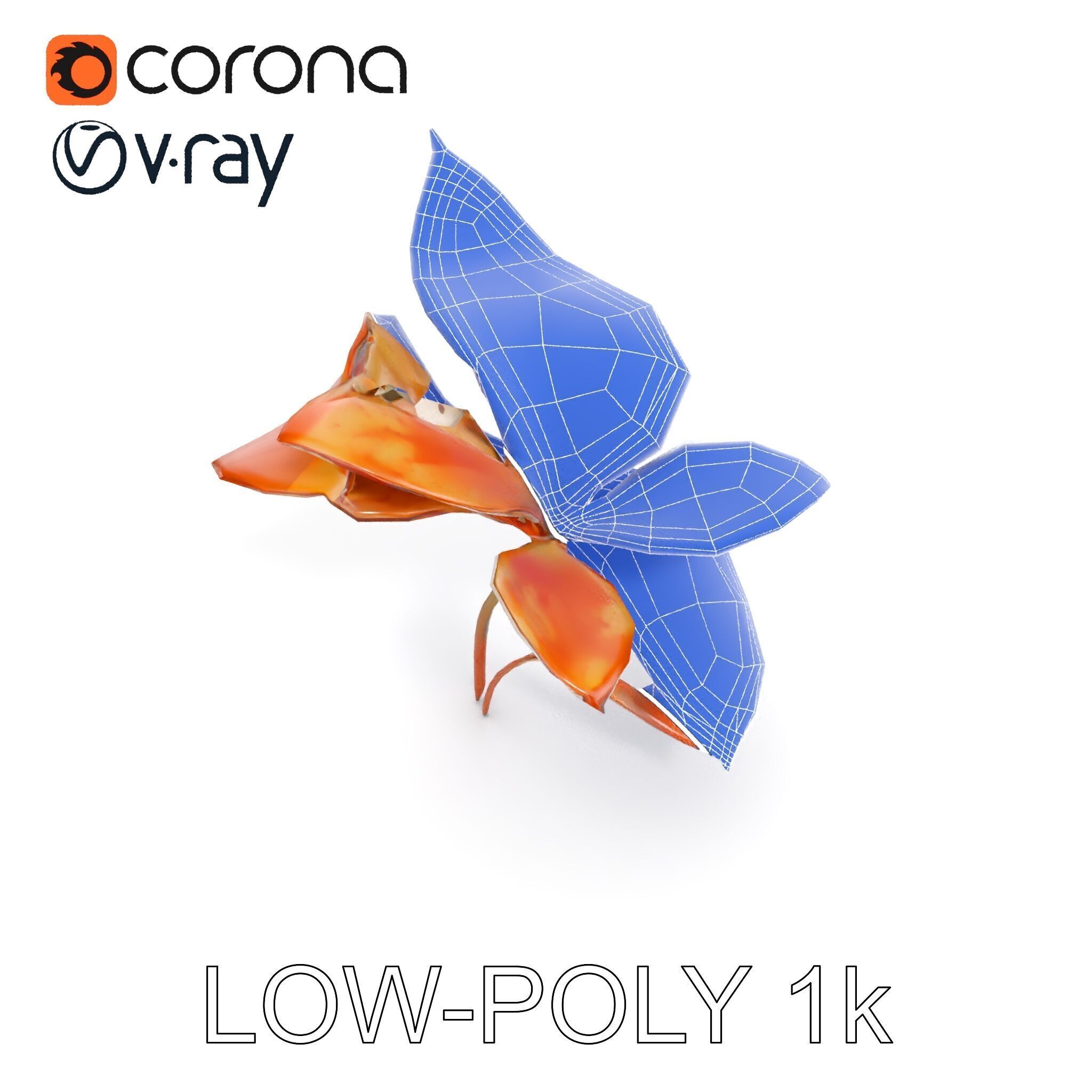 Rustic Floral Art Model Pack Low-poly 3D model_32