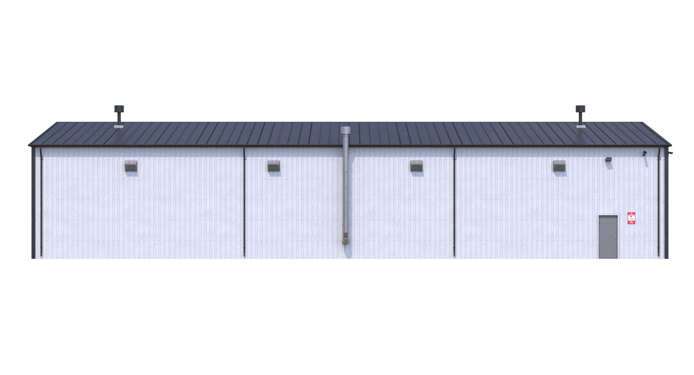 Industrial Building 7 Low-poly 3D model_6