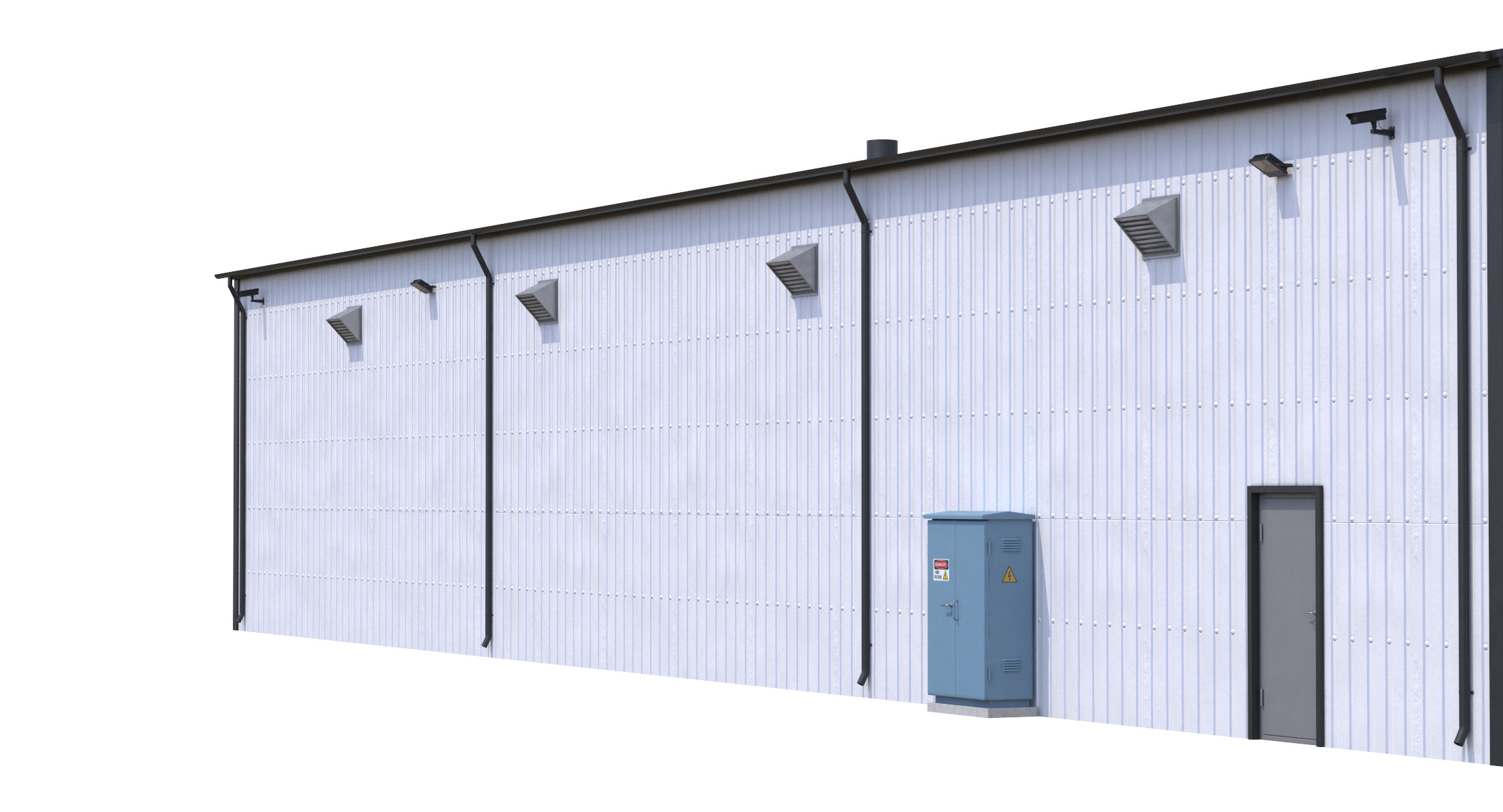Industrial Building 7 Low-poly 3D model_3