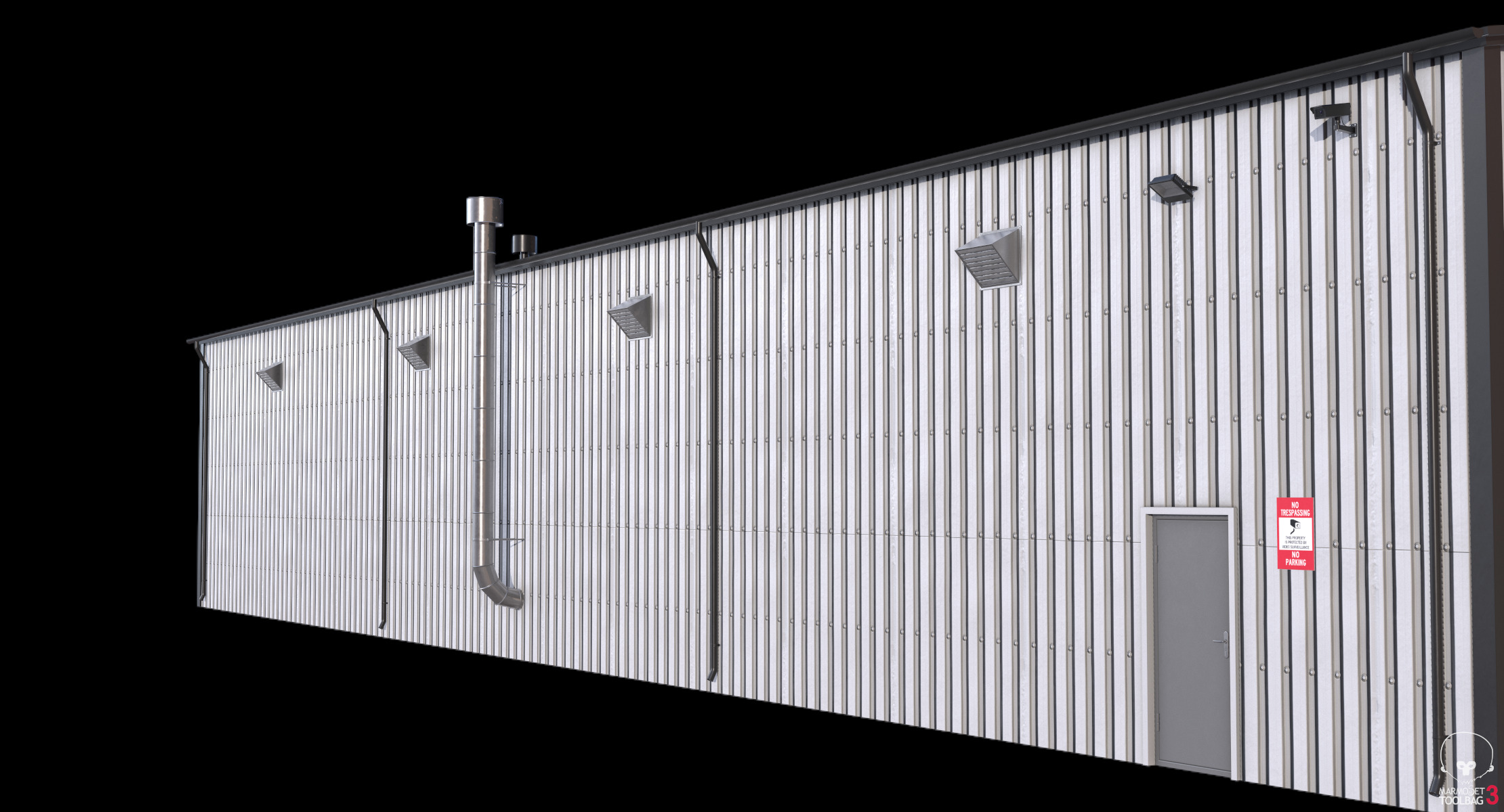 Industrial Building 7 Low-poly 3D model_12