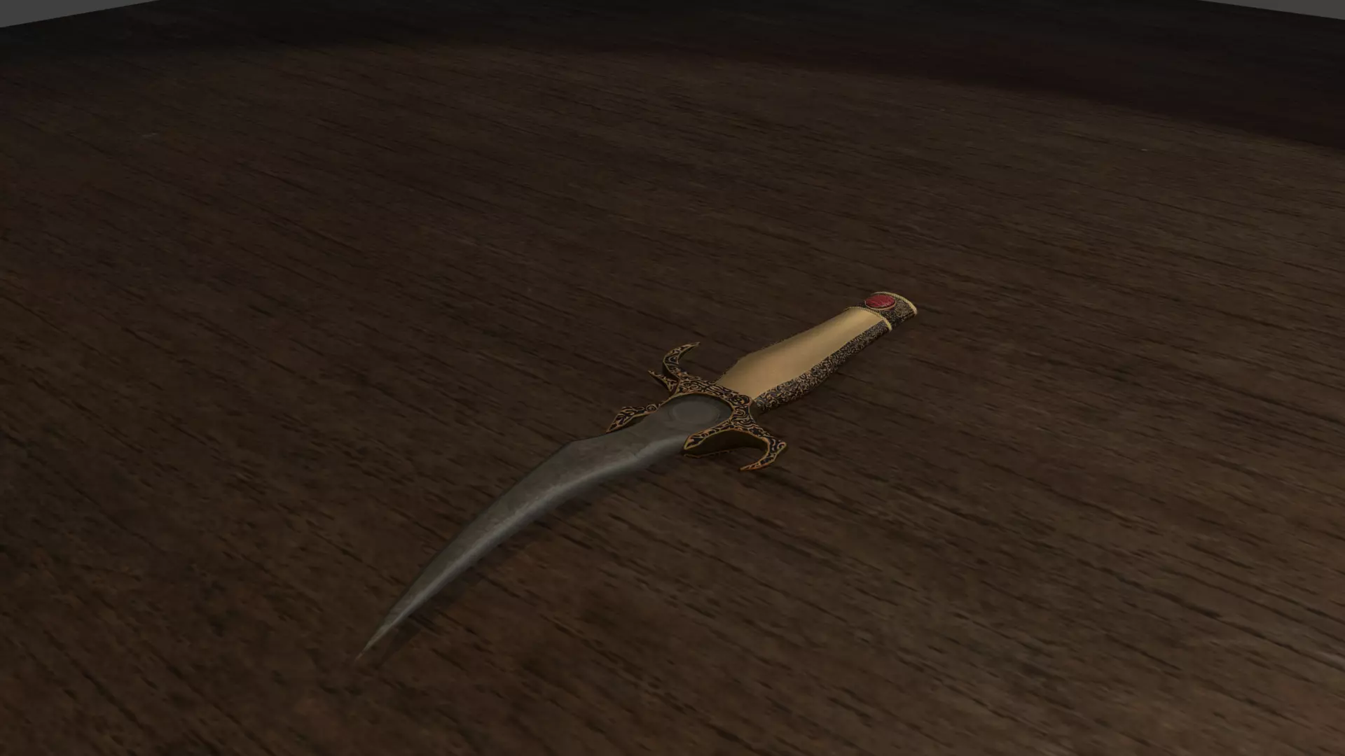 Dagger Low-poly 3D model