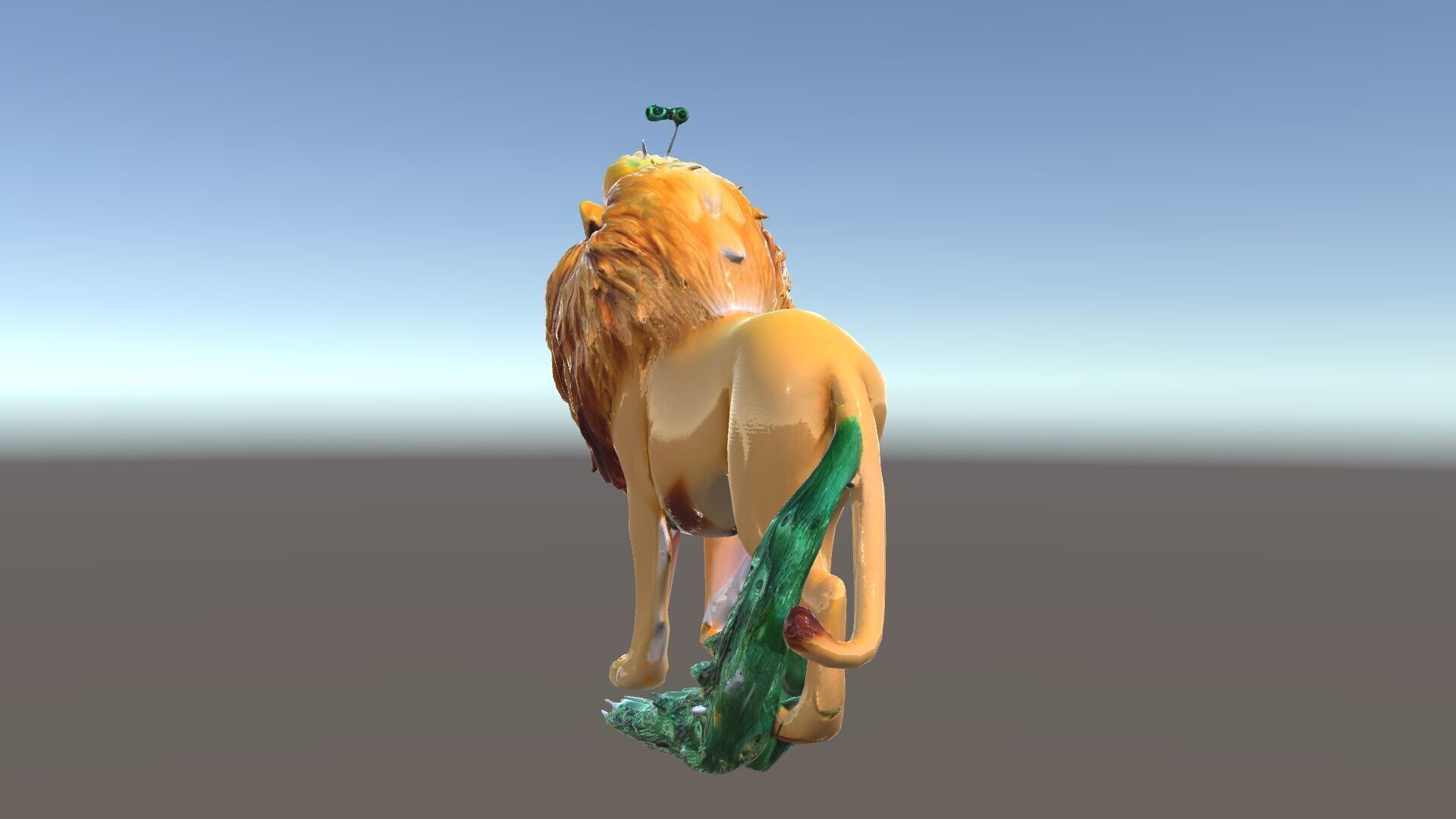 Majestic LionPeacock Hybrid Model Pack Low-poly 3D model_34