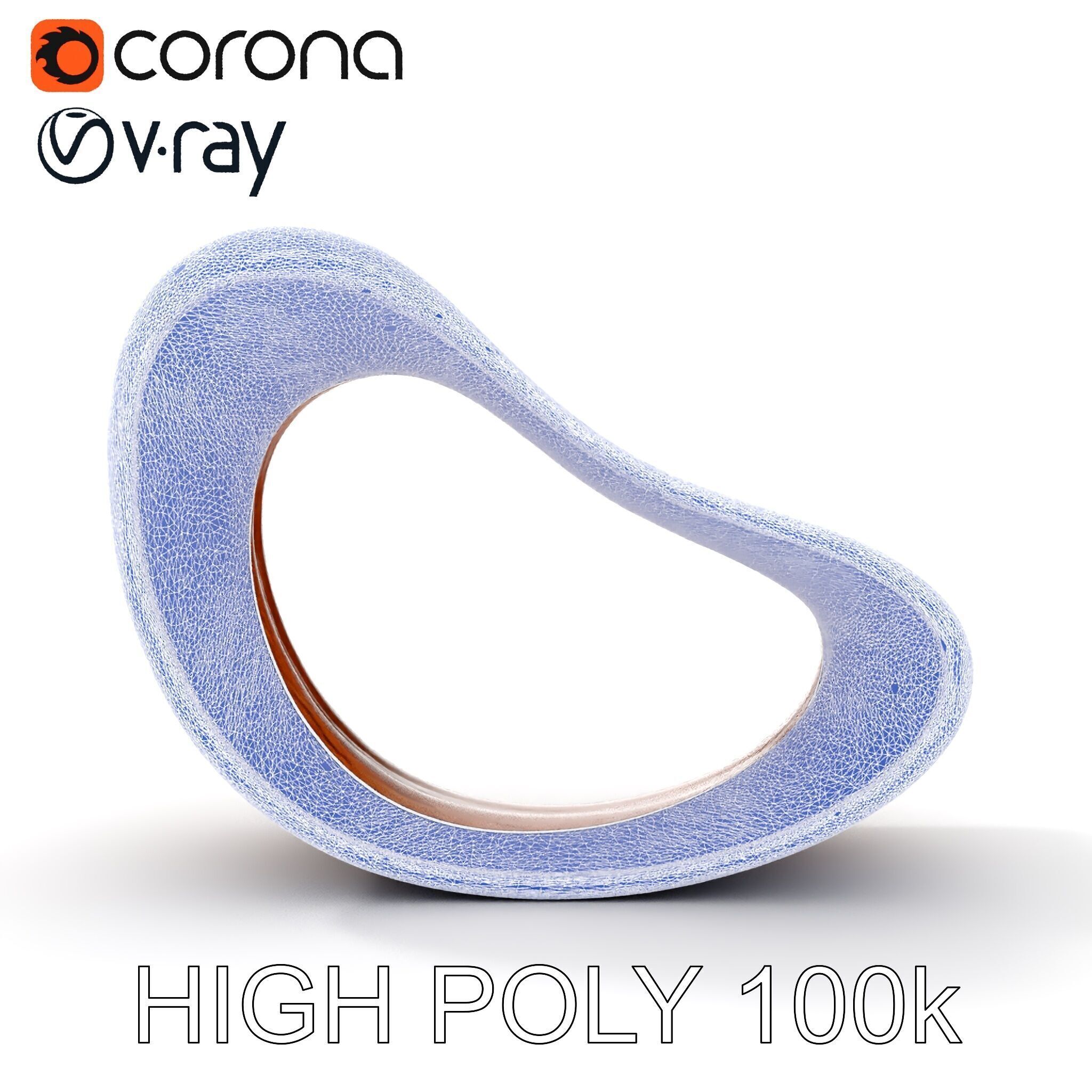 Organic Wooden Sculpture Model Pack Low-poly 3D model_25