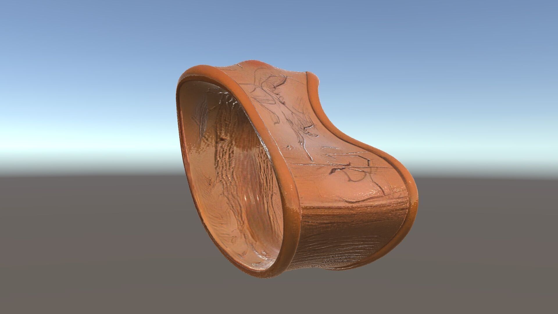 Organic Wooden Sculpture Model Pack Low-poly 3D model_6