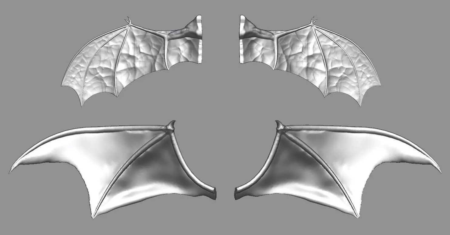 Bat Wings - Dragon Wings V3 3D print model_0