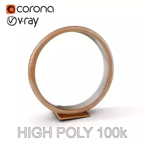 Circular Textured Sculpture Model Pack