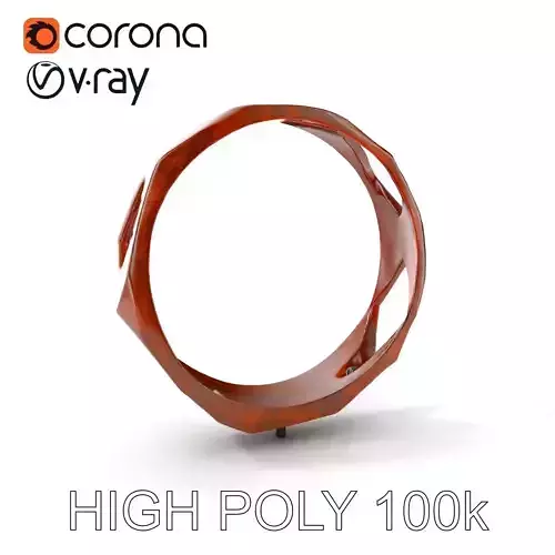 Rustic Hollow Cylinder Sculpture Model Pack